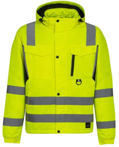 BWOLF DRIFT ICE Arbeitsjacke Herren Winter Arbeitsjacke Herren Wasserdicht Reflektierende Jacke Herren