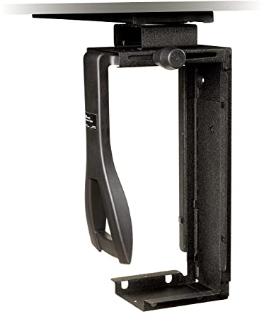 3M CS200MB CPU-Halterung für den Schreibtisch, Breite verstellbar von 8,9 cm bis 23,6 cm, höhenverstellbar von 31,8 cm bis 57,1 cm, passend für die meisten CPUs bis zu 22,7 kg, 360 ° drehbar,