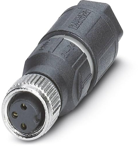 Phoenix Contact SACC M8 M8 Rundsteckverbinder Buchse 3-polig Buchse 4A Kabel IP65, IP67