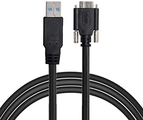 Chenyang 15ft 5m USB 3.0 A Type Cable Male to Micro USB 3.0 B Male with Mount Panel Screws for Camera Disk