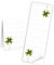 Logbuch-Verlag 25 Kleeblatt Glücksbringer Aufkleber Sticker Banderolen weiß grün Namensaufkleber Namensetiketten 5 x 14,8 cm teilbar