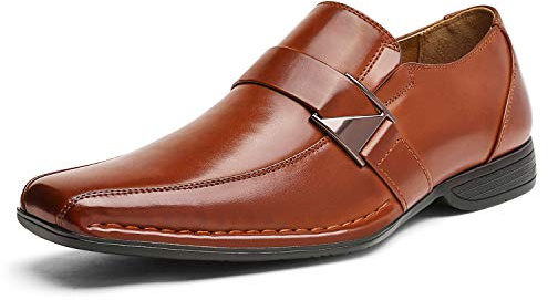 Bruno Marc Men's Slip-on Loafers Shoes | Classic Square Toe Formal Business Office Wedding Party Church Prom Graduation