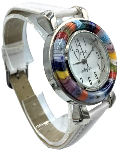 Murano Glas gelb Damen Gehäusehalter und Antik Murrine Millefiori