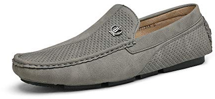 Bruno Marc Mocasines Hombre Zapatos Vestir Verano,Size 47,Gris