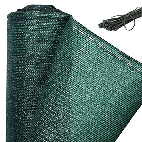 AGROFLOR Zaun und Balkon Sichtschutz, Sichtschutzstreifen, Schattiermatte, Windschutz, inklusive Kabelbinder, 150g/m², Verschiedene Abmessungen1,80 x 25m