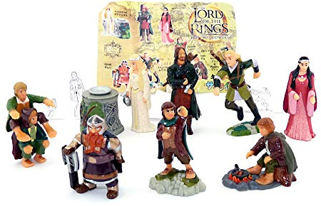 Kinder Überraschung Der Herr der Ringe 1 Die Gefährten Figurensatz aus Japan mit Zettel