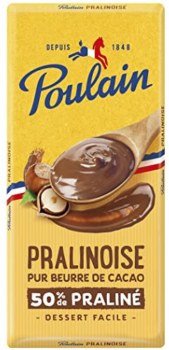 Poulain Tablette Chocolat Pralinoise 180 g