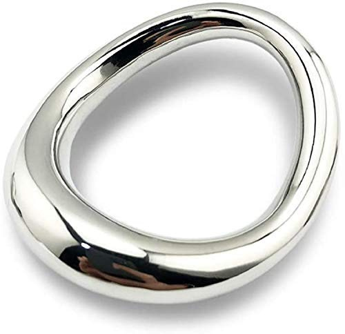 SeLgurFos® Gebogene Oberfläche Eichelring Penisring, Feste Pennisring Erektion 304 Rostfreier Stahl Hodenring Rund Pennisring Erotik Spielzeug Männer (medium)