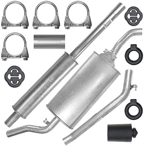 Adamot Auspuffanlage Schalldämpferset Auspuff für VW Golf 2 II 1.0 1.3 1.6i 1.8 1.6 D