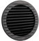 MKK Griglia di ventilazione per esterni, protezione dagli insetti, colore bianco, grigio, marrone, antracite, rosso mattone, 60, 70, 80, 90, 100, 120, 125, 150 mm, nero, Ø 120 mm