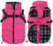 Pethiy -Super Warm Hunde wintermäntel mit Geschirr, Hundejacke mit Innenfleece, wasserdichte Kleine Hundemantel Winterweste Hundepullover mit Brust Gurt fur Haustier -Rosa-XXL
