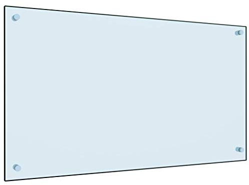 Susany Küchenrückwand Spritzschutz aus gehärtete Glas,Glasrückwand Glasplatte Rückwand Herdspritzschutz Wandschutz Herd Küche Hartglas für Küche,Herd,Fliesen,6 mm