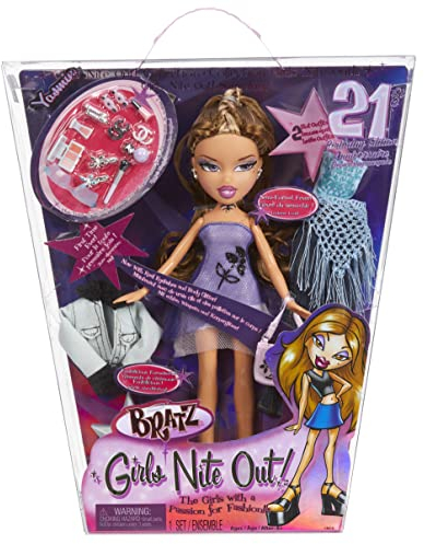 Bratz 21st Birthday Special Edition Modepuppe - YASMIN - Mit 2 Outfits, 2 Paar Schuhen, Handtasche und glamourösen Accessoires - Fanliebling in Neuauflage - Für Kinder und Sammler ab 4 Jahren