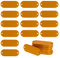 StayMax Etichette in alluminio per incisione, con 2 fori, confezione da 25 (arancione)