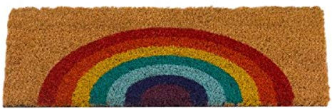 Marco Paul 53x23cm Decoir Insert with Rubber Backing - Outdoor Mat Heavy Duty Doormats - Shoe Scraper Removes Grass and Dirt, for Front Door, Patio and Entrance (Rainbow)