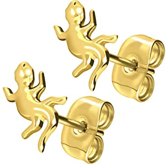 FILANGO 1 Paar Titan Ohrstecker | Gecko | Damen Ohrring Schmuck | Farbauswahl