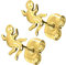 FILANGO 1 Paar Titan Ohrstecker Gecko Damen Ohrring Schmuck Goldfarben