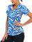Womens Polo Shirts, Golf Shirts for Ladies Slim Fitted Gym Tops Short Sleeve Running Tops 1/4 Zip Up Lightweight Sports Shirts