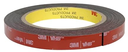 SANKA Doppelseitiges Klebeband Extra Stark, für Auto, Heim- und Büro - 6,4mm*4,7m