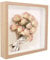 Cadre Profond 20x20 cm Cadre Vitrine Cadre 3D pour Photos Bouquet de Mariage et Décoration DIY (Couleur du Bois)