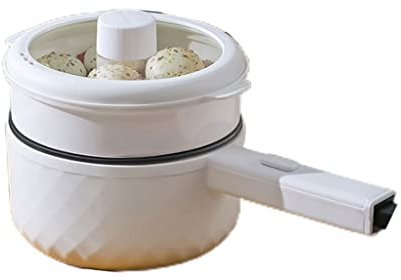 UNbit Small Electric Hot Pot ,for Stir Fry, Steak, Noodles, Ramen Cooker for Dorm ,Over-Heating Protection Boil Dry Protection (Color : B)