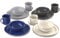 GSI Outdoors Mesa Camping-Set für 4 Personen, emailliert, klassisches Emaille-Finish mit Edelstahlrand, 12-teilig, spülmaschinenfest, mehrfarbig