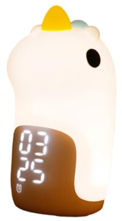 Gadpiparty Lustige Einhorn Nachttischlampe Mit Weckerfunktion Silikon Nachttischlampe Für Kinderzimmer Farbwechsel Nachtlicht Und Digitale Uhr