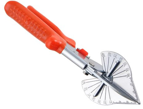 SUKITMISO Präzise Mehrwinkel-Gehrungsschere Winkel schneider Multi Winkel Handwerkzeug Winkelschneider, Verstellbar von 45 bis 135 Grad, Winkelschere für präzisen Schnitt an Kunststoff Gummi Holz