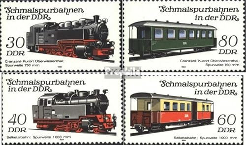 Prophila Collection DDR 2864-2867 (kompl.Ausgabe) gestempelt 1984 Schmalspurbahnen (Briefmarken für Sammler) Eisenbahn/Seilbahn