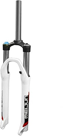 GZKDKZB 27.5'' Mountain Bike Suspension Fork 100mm Travel MTB Oil Spring Fork 1-1/8 Straight Tube Bicycle Front Fork Disc Brake QR Manual Lockout (Color : 27.5'' White)