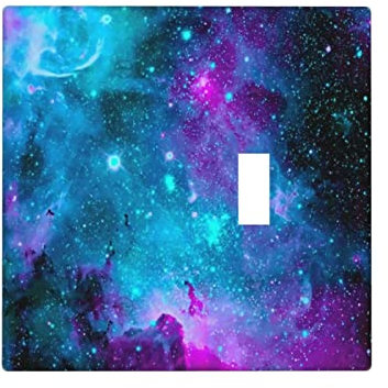 Hulnulnu White Marble Light Switch Cover Decorative Blank Wall Plate 2 Gang No Device/Toggle Combination Switch Plate Outlet Cover