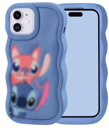 Nintora-C Compatible with iPhone 11 Case Cover, Cute 3D Cartoon Cool iPhone 11 Case, Soft Silicone Shockproof Anti-Drop Full Protective Funny Case Skin Shell Cover for iPhone 11 Blue