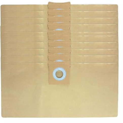 SPARES2GO Strong Dust Bags for Mac Allister MAC25-S, MAC19-PRMAC22-PRMWVPAll 20/30, 16L, 20L, 30L Vacuum Cleaner (Pack of 10)
