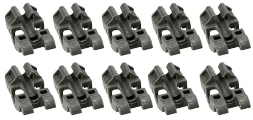 LORTECH Clip gancio per lavastoviglie adattabile, confezione da 10, compatibile 481010600198 - C00314875-481253578098 - C00314334 481010600198