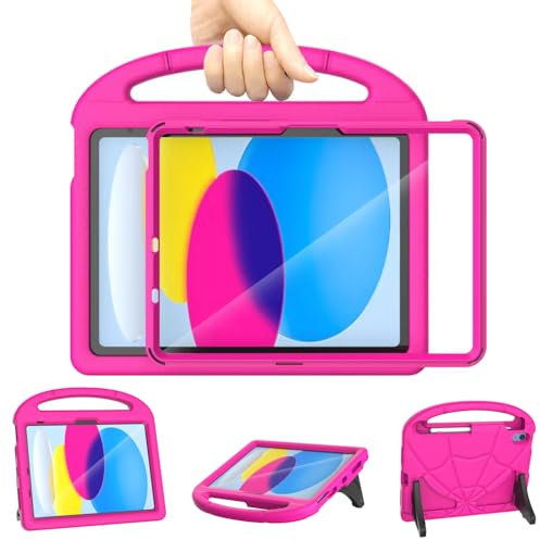 Mansiruyi - Funda infantil para iPad (A16) de 11ª generación de 11 pulgadas 2025/iPad de 10ª generación de 10.9 pulgadas 2022, funda con mango a prueba de golpes para iPad de 11.9 pulgadas/11 pulgadas