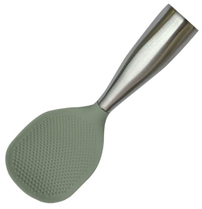 Cucchiaio da riso, paletta per riso antiaderente, utensile da portata ergonomico, multiuso, design moderno ed estetico, 21 × 7,8 × 3,3 cm, per uso in cucina