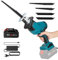 Scie Sabre sans fil 18V, Scie Égoîne Alternatif 12000spm, 4 Lames de Scie, Lumière LED, Batterie 18V et Chargeur Inclus, pour la coupe du PVC/bois/métal
