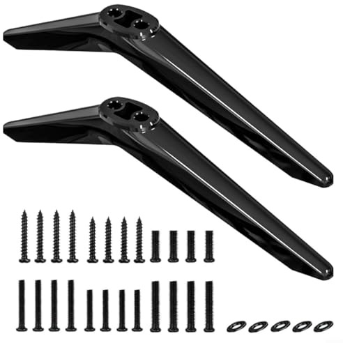 FACAIIO Soporte base para televisores inteligentes TCL de 28 a 65 pulgadas, compatible con 32S305 43S455 50S421 55S425, material ABS, fácil de instalar con kits de tornillos