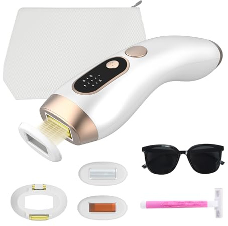 SkinRevolve IPL Hair Removal Device 21J PRO | 3-in-1 Heads (HR/DPL/MG) | Painless IGBT Tech | Laser Hair Remover Alternative | UK Plug