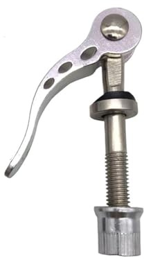 KXAOXGRC Rack Mount Quick Release Seatpost Clamp, Rack Mount Seatpost Clamp Quick Release M8 Bolt Silver Black 50 To 75mm(Silver Color,M8x50mm)