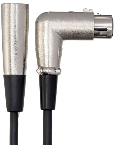 Hosa XFF-110 Balanced Interconnect Right-angle XLR3F to XLR3M