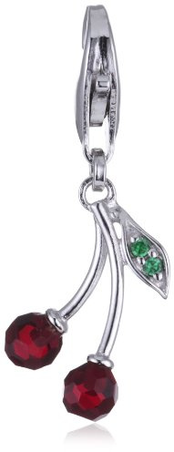 Esprit Damen-Anhänger Charms - Glam Cherries 925 Sterling Silber S.ESZZ90696A000