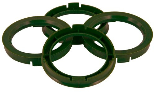 Satz TPI Radnaben-Zentrierringe - 73.0->65.1mm - Olive Grün