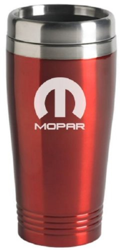 Mopar Parts Travel Mug Red by The Car Guy Superstore