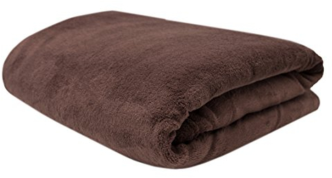 ZOLLNER Kuscheldecke flauschig XXL in 220x240 cm - super kuschelige und warme Sofadecke - waschbar bis 95°C - atmungsaktive Mikrofaser in braun - Hotelwäschequalität - Oeko Tex® Zertifiziert
