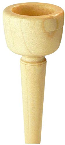 Lechgold MUA28 Mundstück für Alphorn 28 mm (aus Ahorn, Kesselweite: 28 mm, Kesseltiefe: 25 mm, Durchgangsbohrung: 5,5 mm)