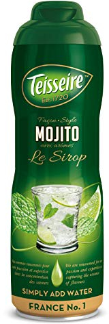Teisseire Le Sirop - Saveur fruitée - Cordial - Ingrédients naturels - Parfait pour cocktails, thé, desserts, Mojito - 600 ml - 48 portions