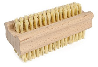 gws Handwaschbürste/Nagelbürste - Buchenholz Natur, kräftige Fibre Borsten, 95x37x42 mm - Made IN Germany