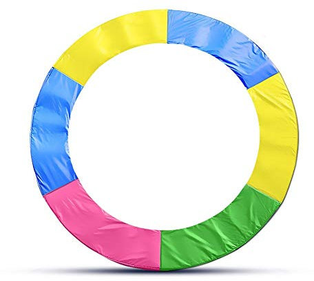 Coussin de Protection Trampoline Ø 244 cm Coussin Protection Trampoline 244 cm, Coussin de SÉcuritÉ de Remplacement RÉsistant aux Rayons UV Anti-dÉchirure Protection Couverture Rembourrage Multicolore