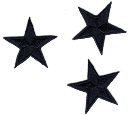 Ecusson Thermocollant 3 Petites ETOILES Coloris Marine 3 x 3 cm